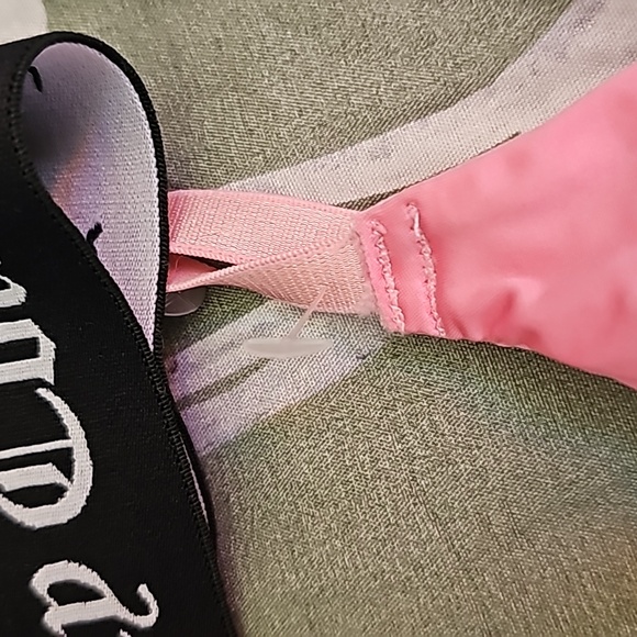 Juicy Couture Black and Pink Bras NWOT Size M - Picture 2 of 5